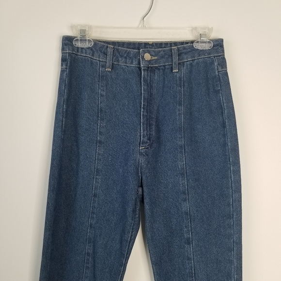 NWT ROTATE Jada Jeans High Waist Zipper Ankle Flare Organic Cotton Size 6 - Picture 8 of 16